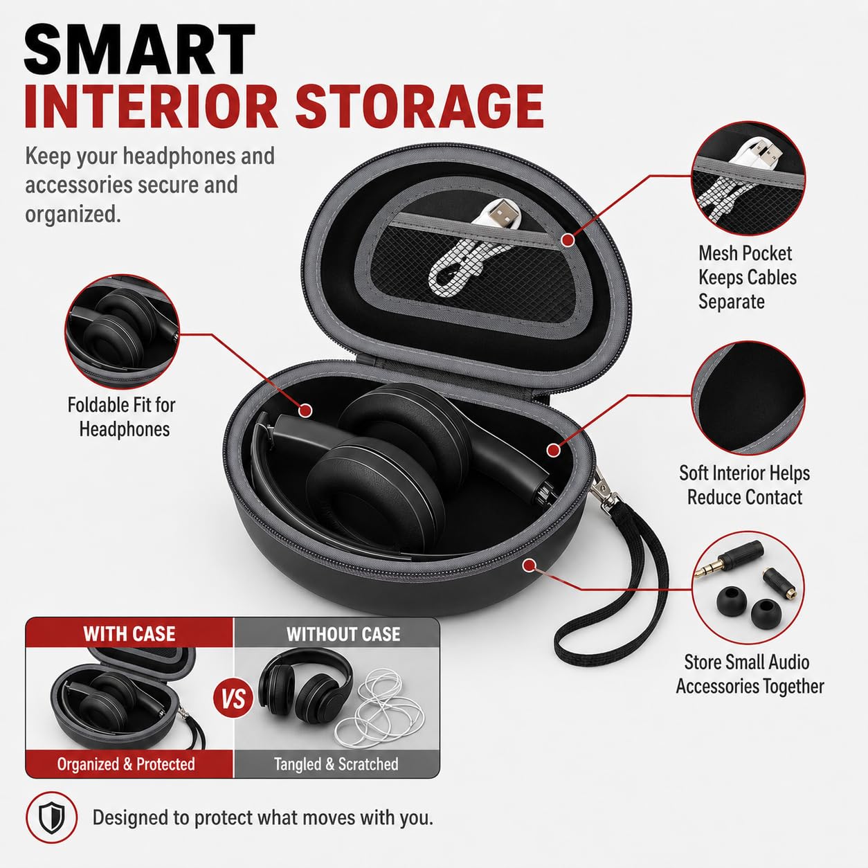 Amazon.com: COMECASE Case for Beats Solo 4/Studio Pro Headphones